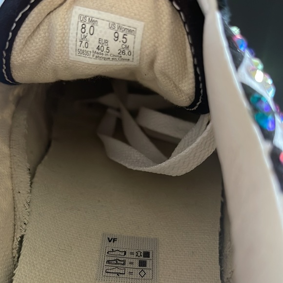 Vans Old Skool Primary Check with Custom Crystals - Picture 11 of 12